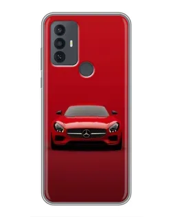 Чохол для TCL 30E з картинкою «Червоний Mercedes AMG»