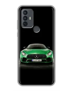 Чохол для TCL 30E з картинкою «Mercedes — неоновий лого»