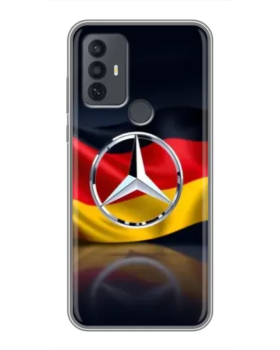 Чохол для TCL 30E з картинкою «Mercedes — прапор Німеччини» Чохол для TCL 30E з картинкою «Mercedes — прапор Німеччини»