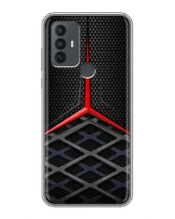 Чохол для TCL 30E з картинкою «Mercedes Carbon Grid»