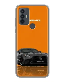 Чохол для TCL 30E з картинкою «Помаранчевий Mercedes AMG»