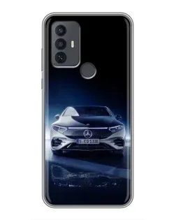Чохол для TCL 30E з картинкою «Нічний Mercedes EQ»