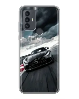 Чохол для TCL 30E з картинкою «Гоночний Mercedes AMG»