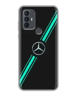 Чехол для TCL 30E с картинкой «Спортивные линии Mercedes»