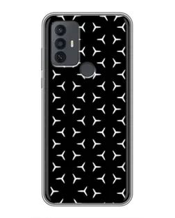 Чехол для TCL 30E с картинкой «Mercedes паттерн звезд»