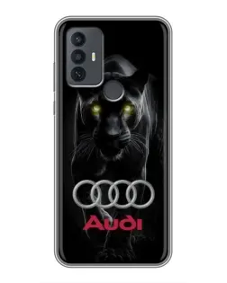 Чохол для TCL 30E з картинкою «Пантера та Audi»
