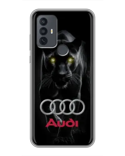 Чохол для TCL 30E з картинкою «Пантера та Audi»