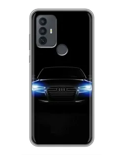 Чохол для TCL 30E з картинкою «Audi в неоні»