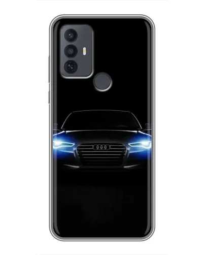 Чохол для TCL 30E з картинкою «Audi в неоні»