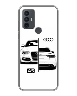 Чохол для TCL 30E з картинкою «Audi — контрастний дизайн»