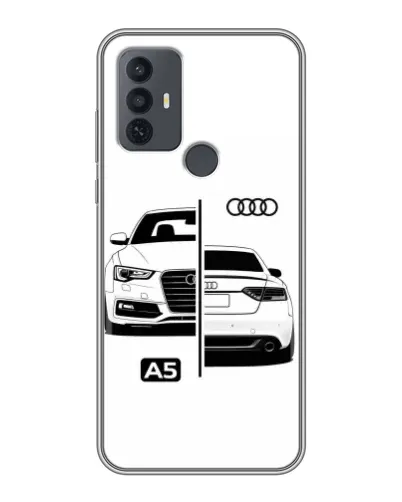Чохол для TCL 30E з картинкою «Audi — контрастний дизайн»