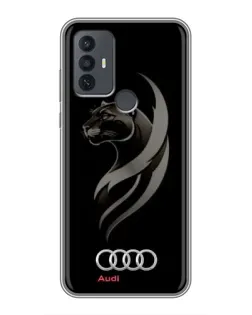 Чохол для TCL 30E з картинкою «Графіка — пантера та Audi»