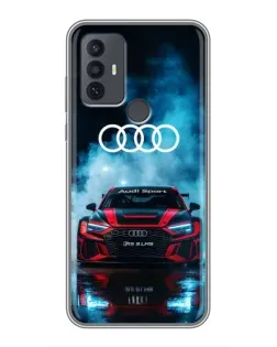 Чохол для TCL 30E з картинкою «Audi Sport — неон»