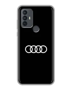 Чохол для TCL 30E з картинкою «Audi White Logo»