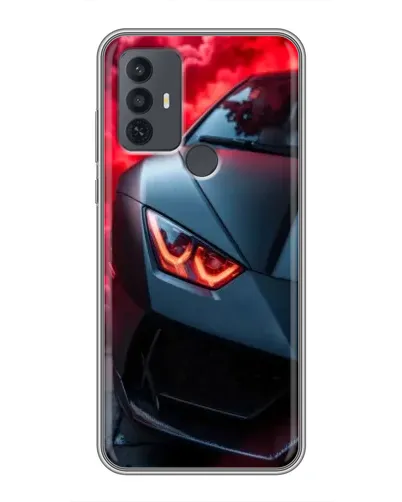 Чохол для TCL 30E з картинкою «Lamborghini червоне сяйво»