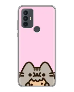 Чехол для TCL 30E с картинкой «Pusheen и печенье» Чехол для TCL 30E с картинкой «Pusheen и печенье»