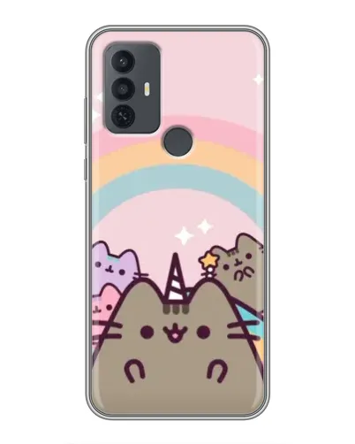 Чохол для TCL 30E з картинкою «Єдиноріг Pusheen»