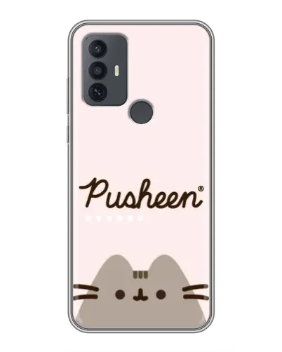 Чохол для TCL 30E з картинкою «Pusheen логотип»