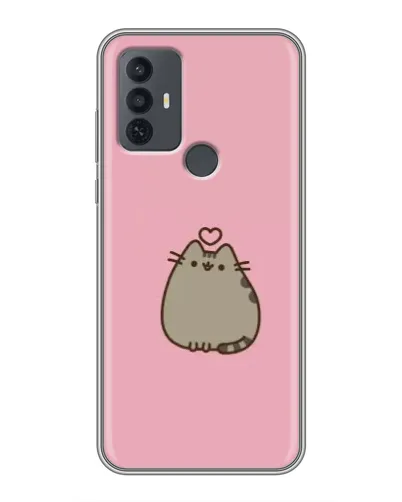 Чохол для TCL 30E з картинкою «Pusheen серце»
