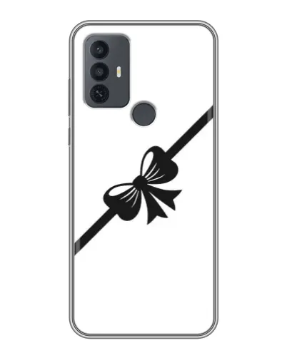 Чехол для TCL 30E с картинкой «Диагональный бант»