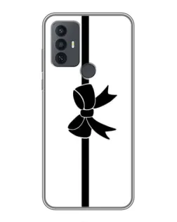 Чехол для TCL 30E с картинкой «Вертикальный бант»