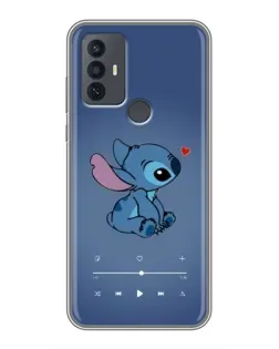 Чехол для TCL 30E с картинкой «Музыкальный Stitch»