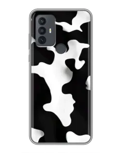 Чехол для TCL 30E с картинкой «Черно-белое пятно»