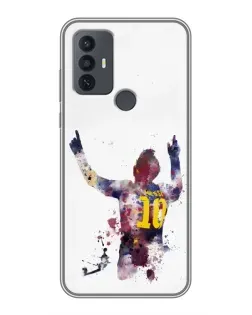 Чехол для TCL 30E с картинкой «Акварельный Месси Барселона» Чехол для TCL 30E с картинкой «Акварельный Месси Барселона»
