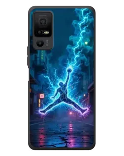 Чехол для TCL 40 NxtPaper 5G с картинкой «Jordan Gold Jumpman»