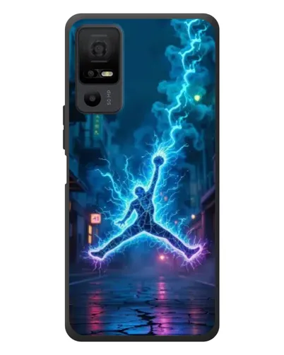Чехол для TCL 40 NxtPaper 5G с картинкой «Jordan Gold Jumpman»