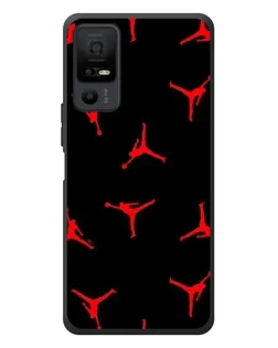 Чехол для TCL 40 NxtPaper 5G с картинкой «Jordan Red Pattern»