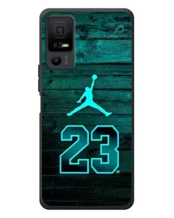 Чехол для TCL 40 NxtPaper 5G с картинкой «Jordan Cyan 23»