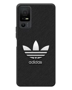 Чехол для TCL 40 NxtPaper 5G с картинкой «Adidas Карбоновая текстура»