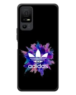 Чехол для TCL 40 NxtPaper 5G с картинкой «Взрыв красок Adidas»