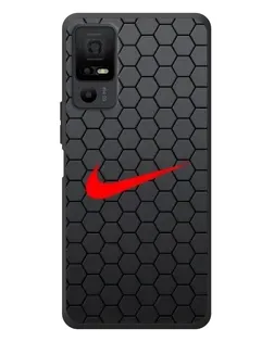 Чехол для TCL 40 NxtPaper 5G с картинкой «Nike — карбоновая сетка»