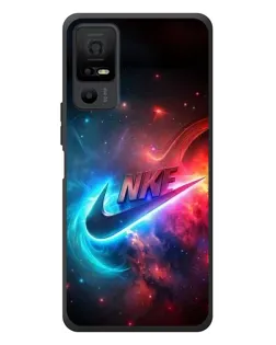 Чехол для TCL 40 NxtPaper 5G с картинкой «Огненный логотип Nike»