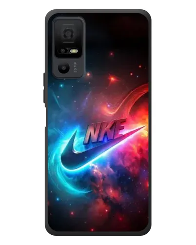 Чехол для TCL 40 NxtPaper 5G с картинкой «Огненный логотип Nike»