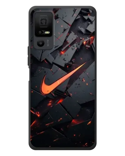 Чехол для TCL 40 NxtPaper 5G с картинкой «Nike — эффект разломов»