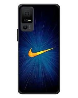 Чехол для TCL 40 NxtPaper 5G с картинкой «Синий пульс Nike»