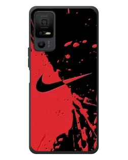 Чехол для TCL 40 NxtPaper 5G с картинкой «Красные брызги Nike»