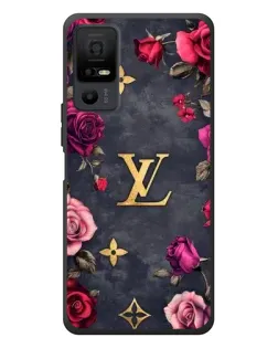Чехол для TCL 40 NxtPaper 5G с картинкой «Цветочный Louis Vuitton»