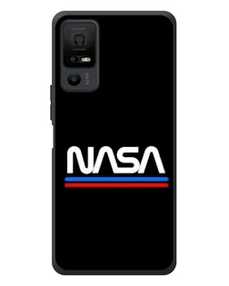Чехол для TCL 40 NxtPaper 5G с картинкой «NASA — классика Red Blue»