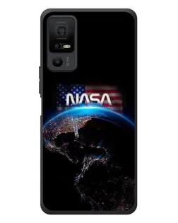 Чехол для TCL 40 NxtPaper 5G с картинкой «Земля из космоса NASA»
