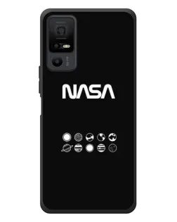 Чехол для TCL 40 NxtPaper 5G с картинкой «NASA — технический принт»