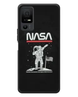 Чехол для TCL 40 NxtPaper 5G с картинкой «NASA — шагаем по Луне»