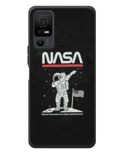 Чехол для TCL 40 NxtPaper 5G с картинкой «NASA — шагаем по Луне»