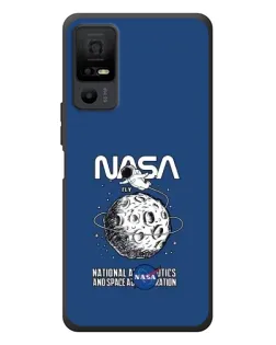 Чехол для TCL 40 NxtPaper 5G с картинкой «NASA — лунная миссия»