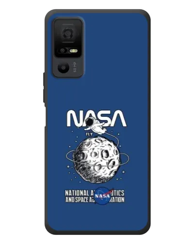 Чехол для TCL 40 NxtPaper 5G с картинкой «NASA — лунная миссия»
