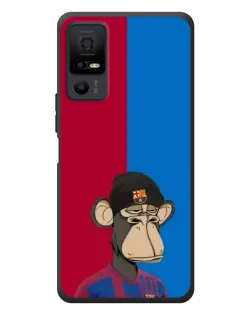 Чехол для TCL 40 NxtPaper 5G с картинкой «Bored Ape — фанат Барсы»