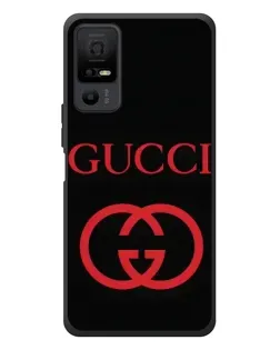 Чехол для TCL 40 NxtPaper 5G с картинкой «Gucci — красный логотип»